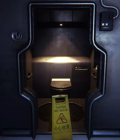 Alien Isolation Stainless Steel Stall