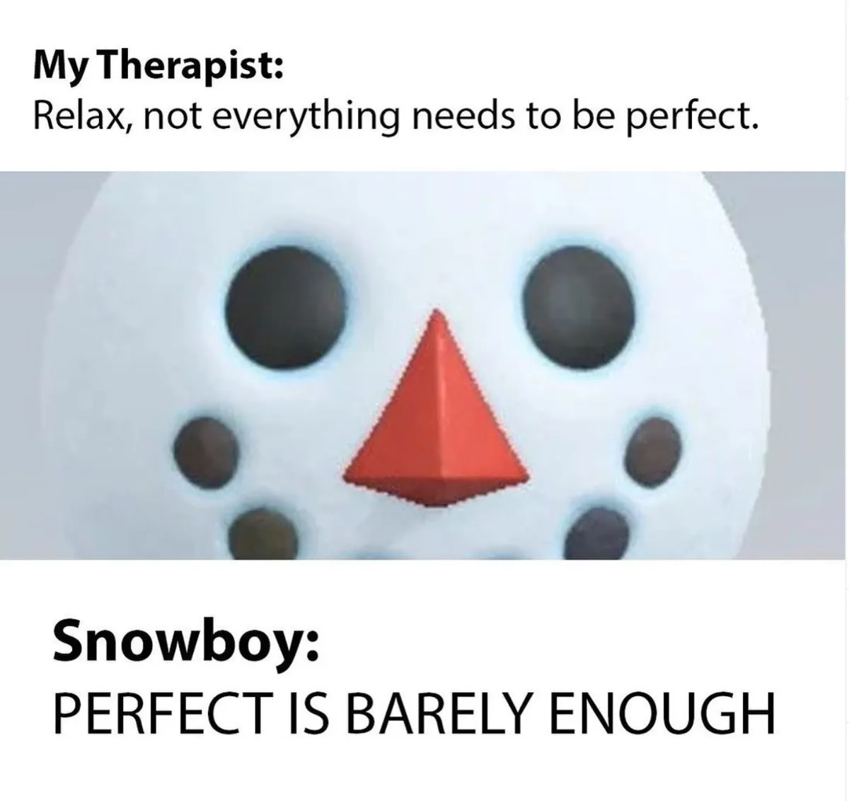 Perfect is barely enough