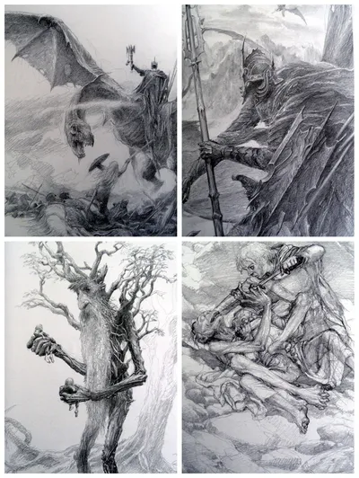 LOTR Sketchbook Artwork by Alan Lee