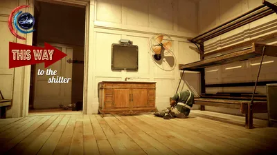 Dishonored 2 Royal Palace Guard Quarters Shitter - highlighted