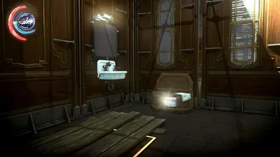 Dishonored 2 Clockwork Mansion Assessment Chamber Prison Shitter - highlighted