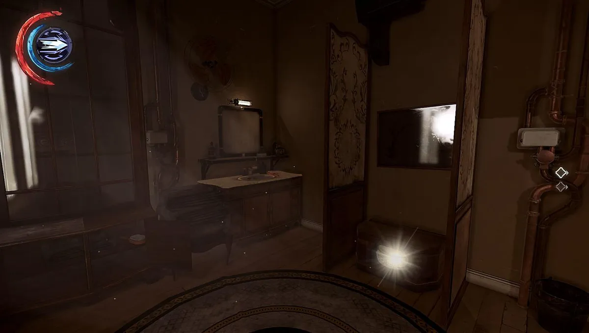 Dishonored 2 Aventa District Guardhouse Shitter - highlighted