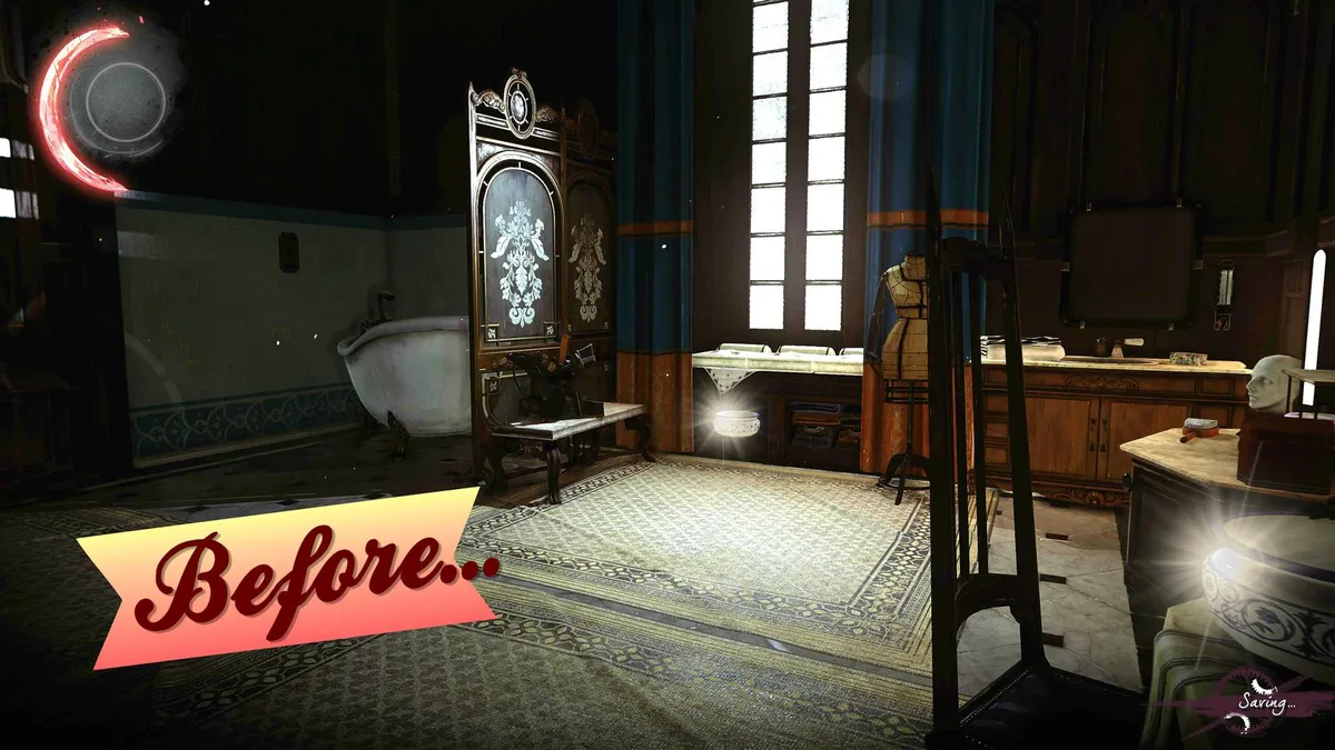 Dishonored 2 Dunwall Tower Master Bedroom Shitter - highlighted