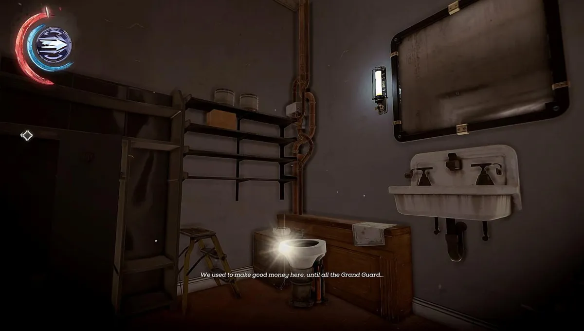 Dishonored 2 Shitters of Note - highlighted