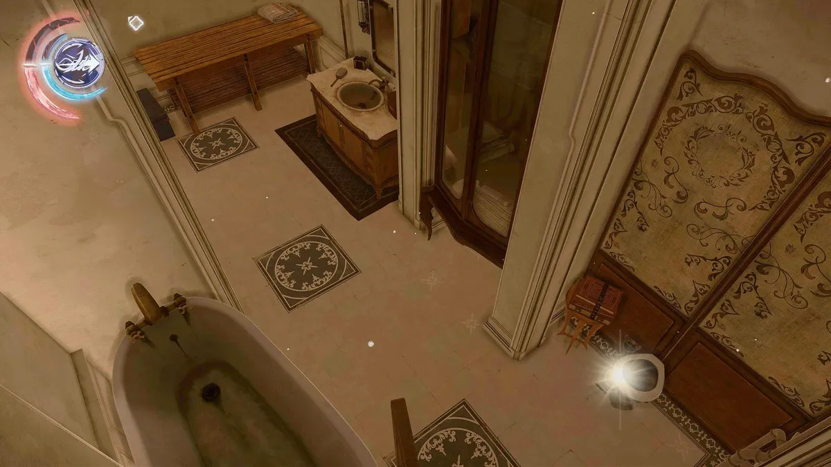 Dishonored 2 Dr Hypatia's Apartment Shitter - highlighted