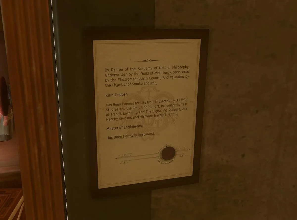 Dishonored 2 Kirin Jindosh's Secret Shame