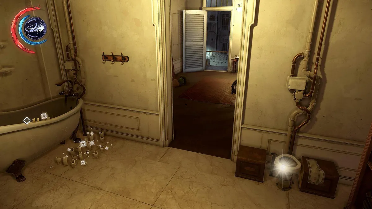 Dishonored 2 Shitters of Note - highlighted