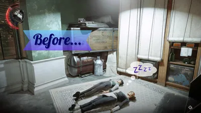 Dishonored 2 Stilton Manor's Alternate Future Kitchen Shitters - highlighted