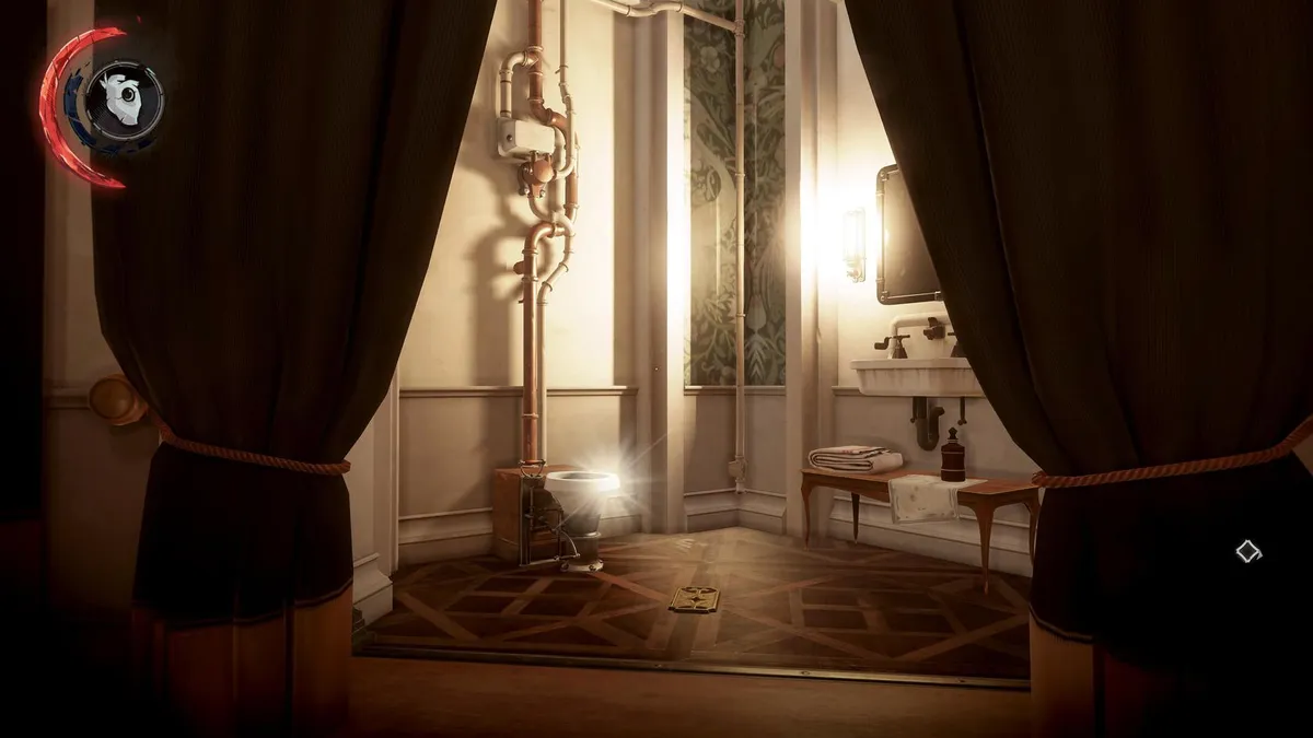 Dishonored 2 Stilton Manor Renovation Shitter - highlighted