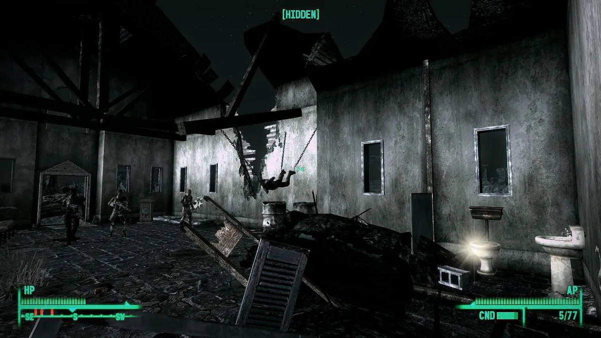 Fallout 3 Iconoclast Church Shitter - highlighted