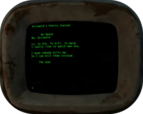 Fallout 4 Raider Poetry