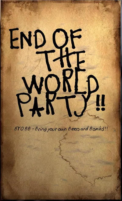 Fallout 76 End of the World Party Flier