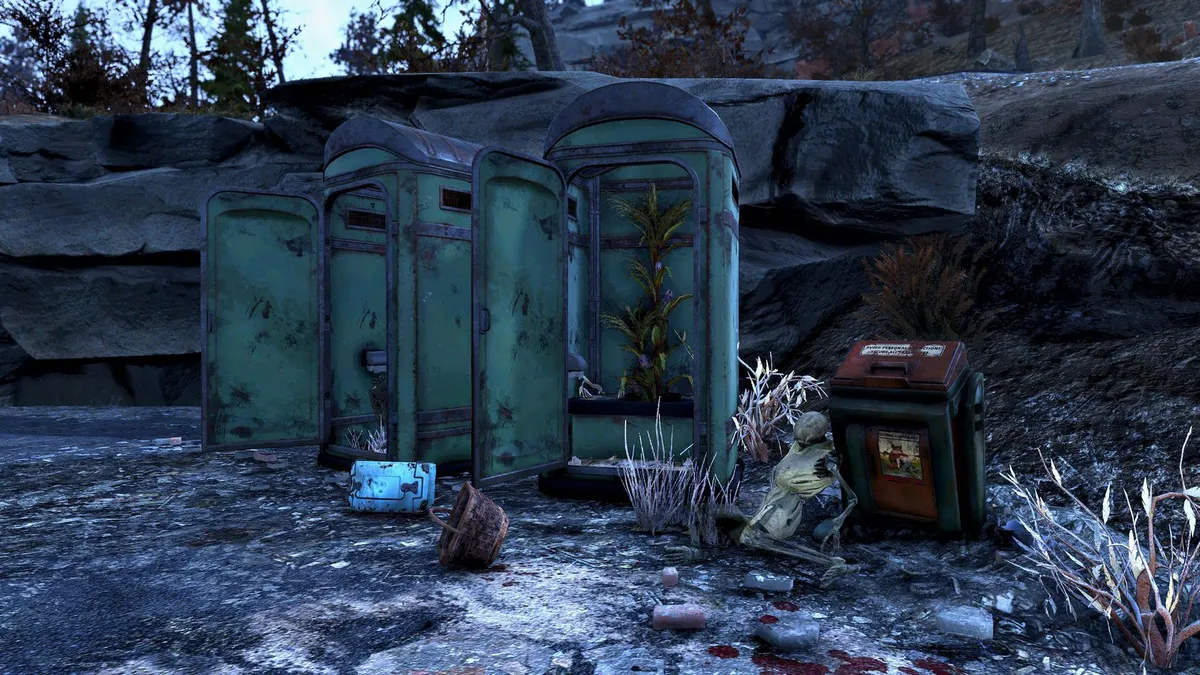 Fallout 76 Phillipi Battlefield Cemetery Shitter