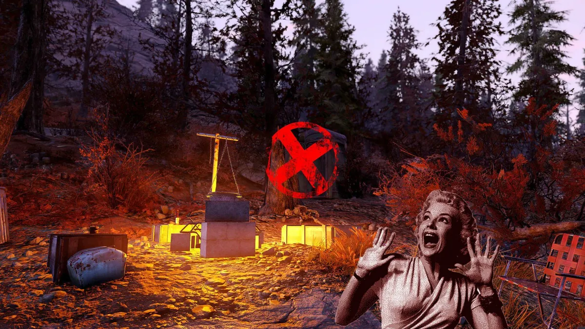 Fallout 76 Pumpkin House Shitter - highlighted