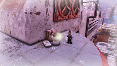 Fallout 76 Watoga High School Rooftop Shitter - highlighted