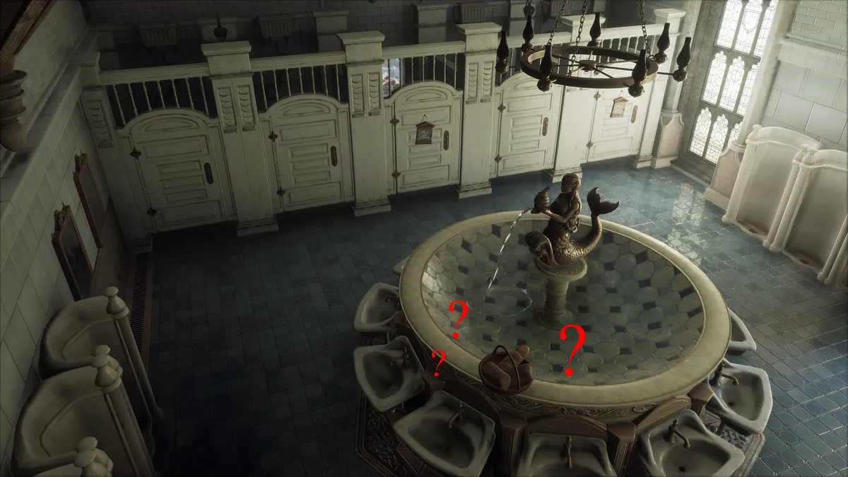 Caution Haunted Toilets - highlighted