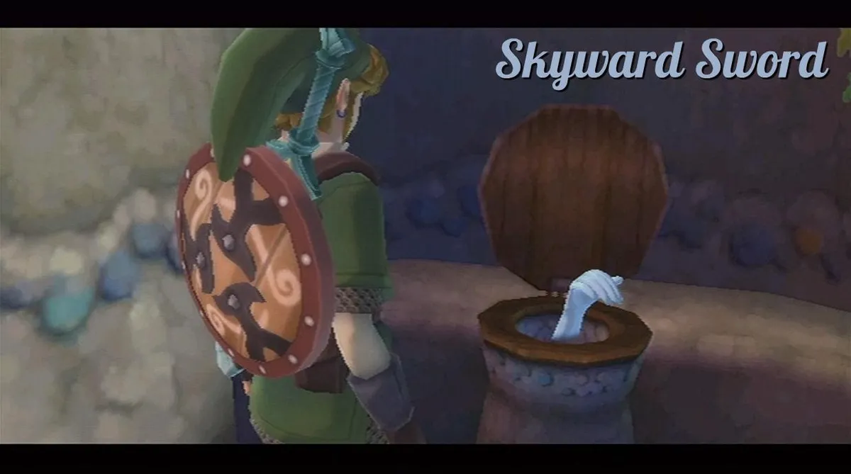 Legend of Zelda Pheoni Toilet Hand - highlighted