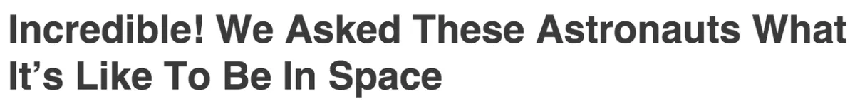 Clickhole Astronauts