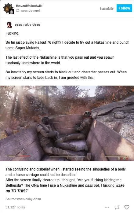 Fallout 76 You're Finally Awake