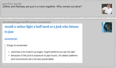 Game of Thrones Joffrey vs Ramsay