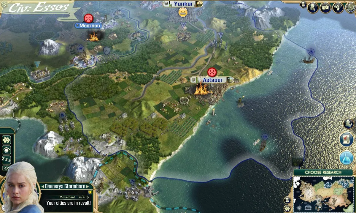Game of Thrones Civ Essos Revolt