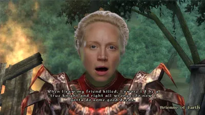 Mazoga the Orc is Brienne of Tarth - highlighted