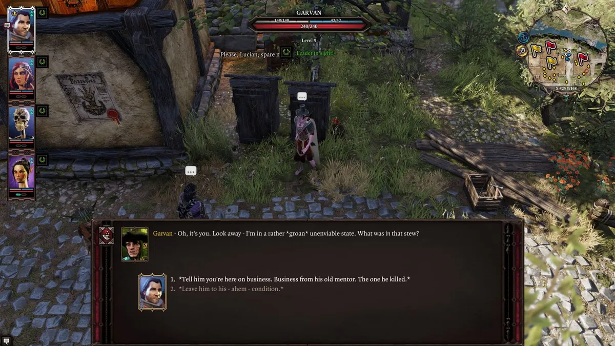 Kill Garvan with Tainted Stew