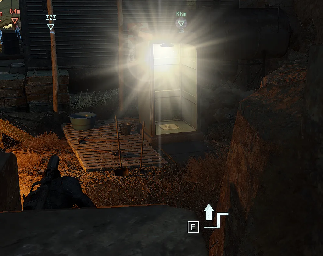 Metal Gear Potty Stall - highlighted