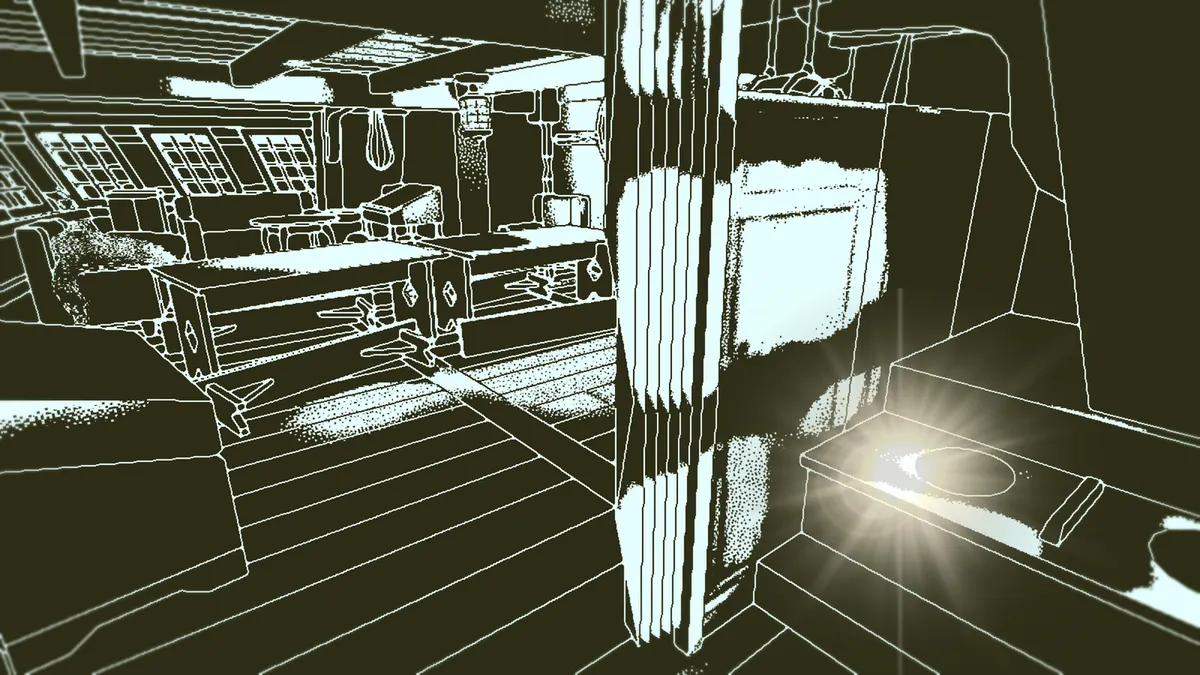 Obra Dinn Poop Deck - highlighted