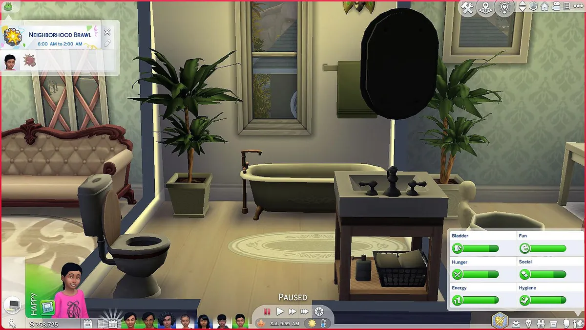 The Sims Bathroom-Inspired Moods