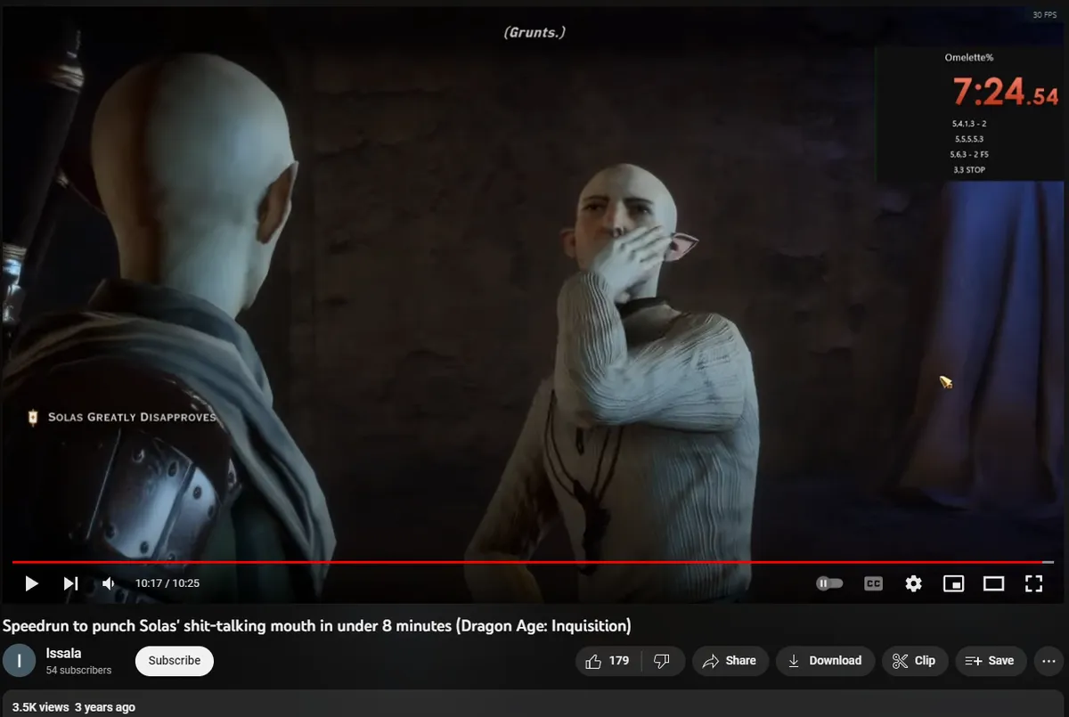 Punch Solas Speedrun