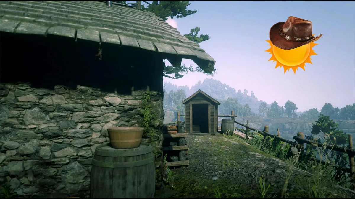 Red Dead Redemption 2 Brandywine Drop Overlook Outhouse - highlighted