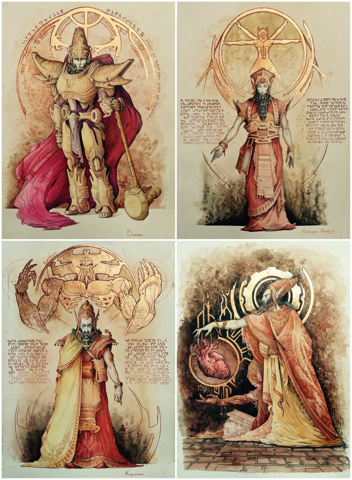 Dwemer Gold Foil Plates