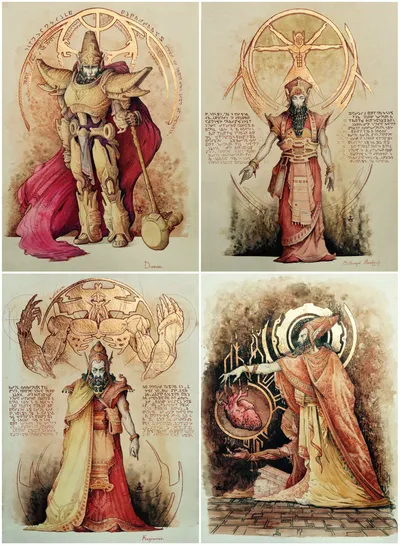 Dwemer Gold Foil Plates