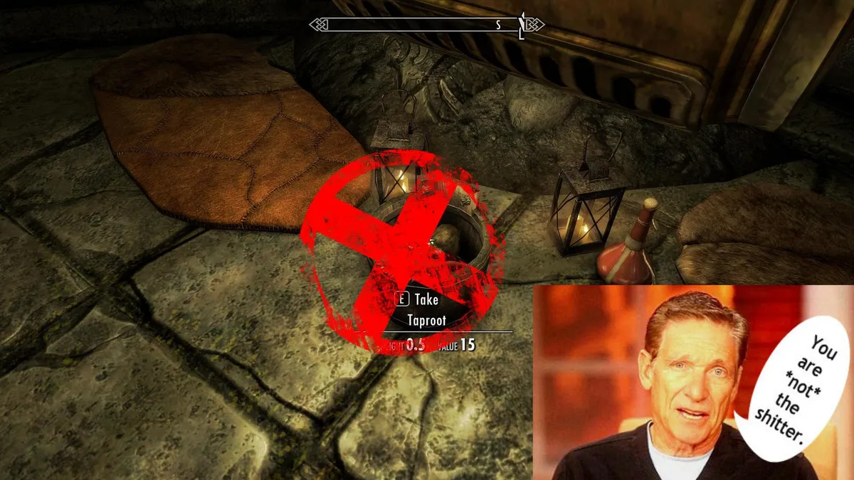 Skyrim Mzinchaleft You Are Not the Shitter - highlighted