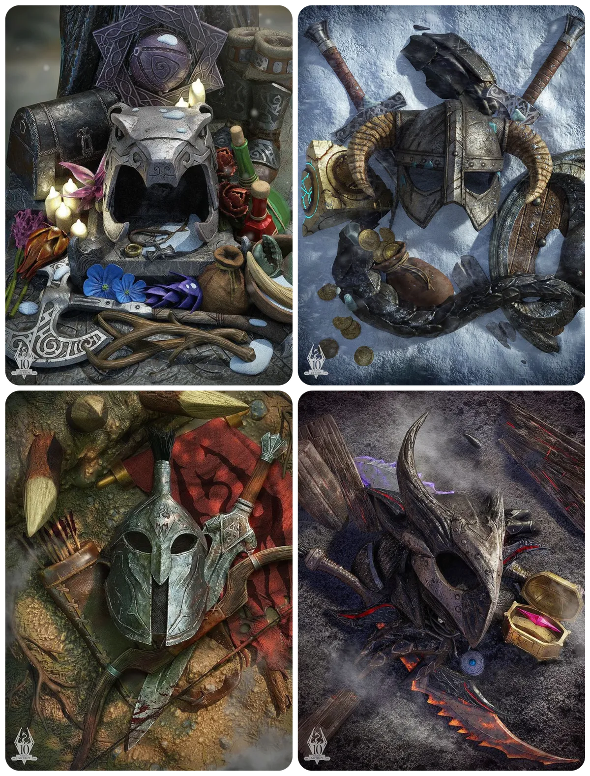 Skyrim Anniversary Edition Posters