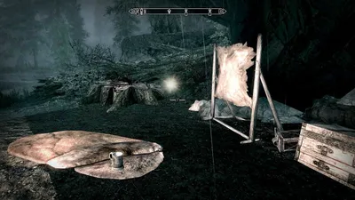 Skyrim Solstheim Campsite Shitter - highlighted