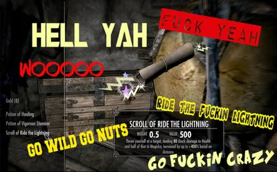 Scroll of Ride the Lightning - highlighted