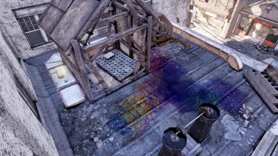 Fallout 76 Morgantown Rooftop Shitter - highlighted